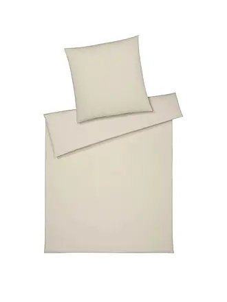 ELEGANTE | Jersey Bettwäsche 70x90cm / 140x200cm CORD Creme | 